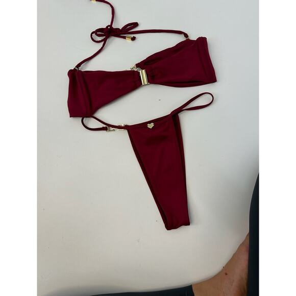 Heart of Sun Swim ELEKTRA Bikini Set in Wine - Picture 5 of 8